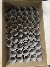 50 Empty Toilet Paper Rolls Cardboard Arts/Crafts/Seedlings