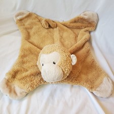 Baby Gund Pippy Monkey Comfy Cozy Satin Plush Activity Security Blanket Lovey