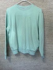 Woman  s Vintage Fila Mint Crewneck Sweater W/ Pockets Size M
