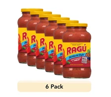 6 pack Ragu Old World Style Meat-Flavored Pasta Sauce,Quality ingredients 24 oz