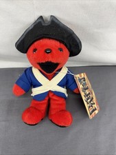 Grateful Dead Beanie Bear - Patriot - Liquid Blue Stuffed Animal Plush W/Tag