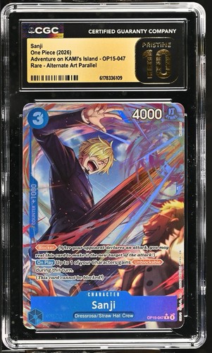 Sanji (Alternate Art) graded CGC 10 for sale on eBay