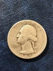 1945 Washington Quarter circulated Free Shipping!!