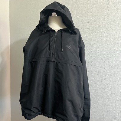 Peak Velocit Black Long Sleeve Hoodie Pullover Windbreaker Sz L