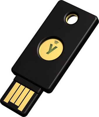 Yubico USB Passwort Manager Stick YubiKey 5 NFC Schwarz/Gold NEU & OVP