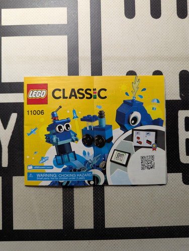 Lego Classic 11006 Creative Blue Bricks Instruction Manual Only! NO LEGOs! 2020