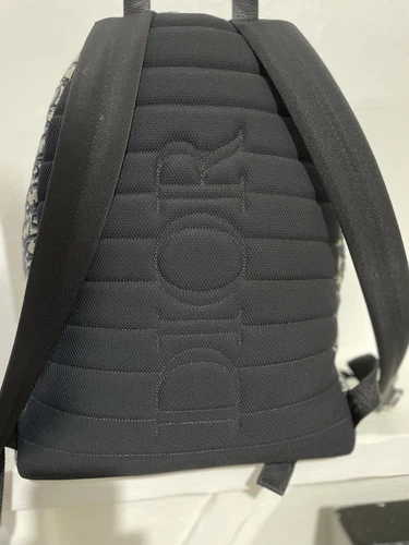 Christian Dior Rider Backpack RRP:2,050 Unisex  Beige and Black Oblique Jacquard