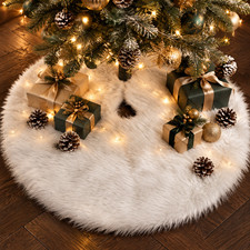 NEW Holiday X-Mas Multi-Color Tree Skirt 36'' 48" Christmas Tree Skirt Tree Ring