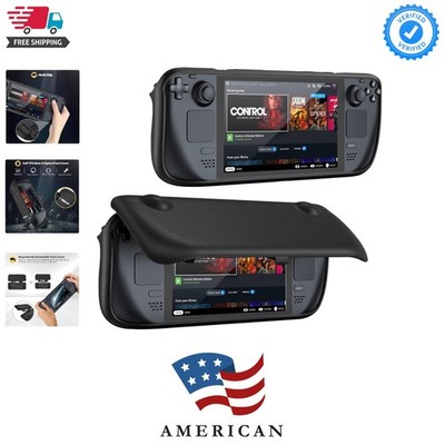 Upgraded Flip Case for Steam Deck OLED/LCD 2023&2021 with Front Cover, Protec...