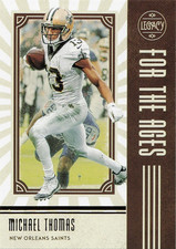 2020 Legacy Football Michael Thomas For the Ages insert card #FTA-MT Saints