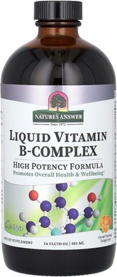 Nature s Answer flüssiger Vitamin B-Komplex Mandarinengeschmack - 480ml