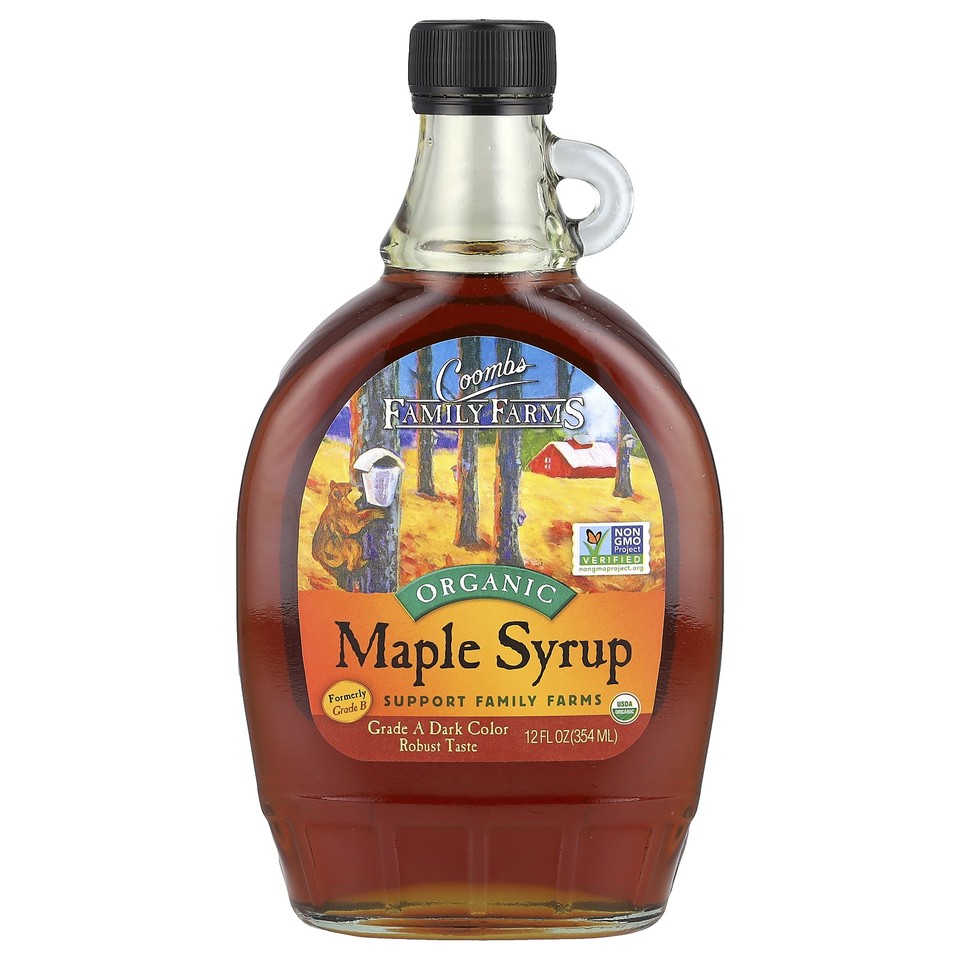 Coombs Family Farms Organic Maple Syrup 12 fl oz 354 ml Non-GMO, Organic,