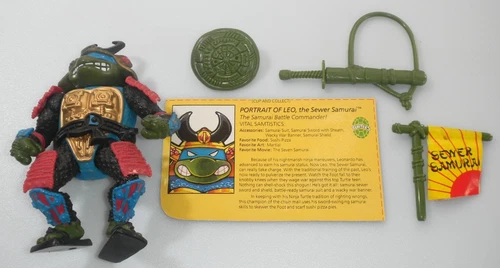 100% Complete 1990 Leo Sewer Samurai TMNT Teenage Mutant Ninja Turtles Figure