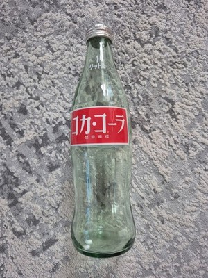 Coca-Cola Empty Bottle w/ Cap Showa Retro Height approx 30cm 1000ml Japanese