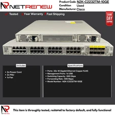 N2K-C2232TM-10GE  CISCO 32× 1/10GBASE-T  Fabric Extender