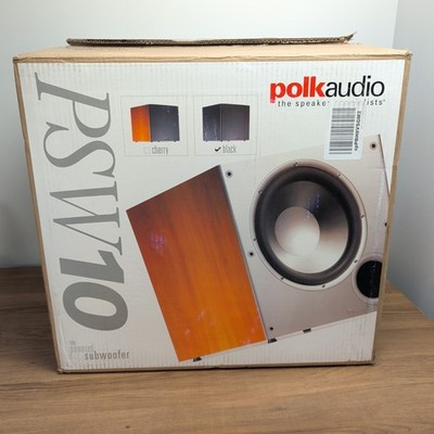 New Open Box Polk Audio PSW10 10'' Powered Subwoofer Black AM1055-C