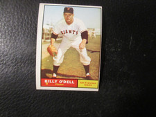 1961  TOPPS #96  BILLY ODELL   GIANTS      EX+/EXMT