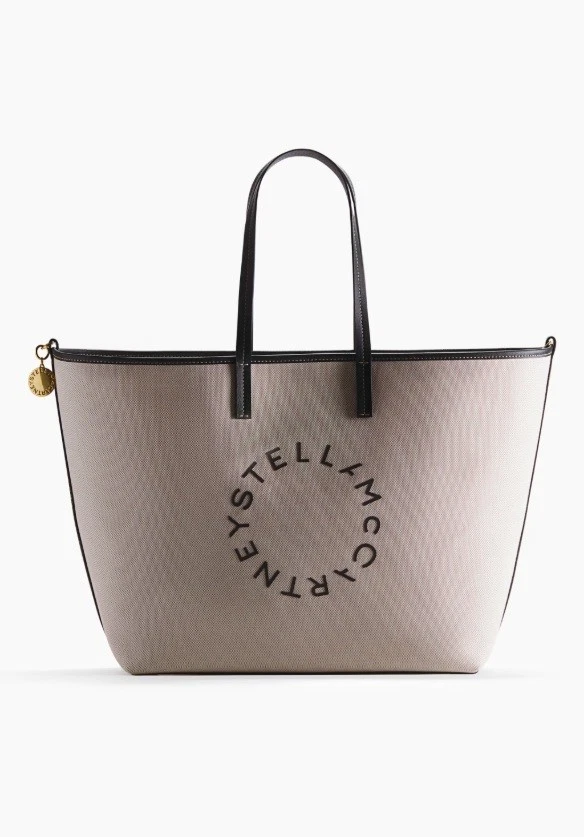 Stella McCartney — Stella McCartney x H&M Beige Large Canvas Tote Bag Brand New with Tags