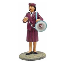 BOM030 Female agent Japan tin Lead Firefighter Fireman Figure DelPrado 1:32