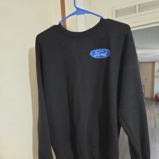 FORD Mustang Sweatshirt Men s Medium Black Long Pullover Sweater Hot Stuff