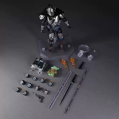 Mafex No.256 Star Wars The Mandalorian Chrome Ver. Action Figure