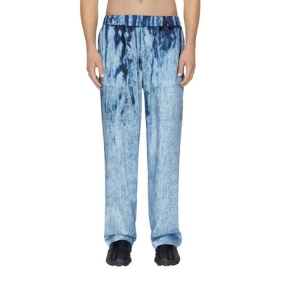 DIESEL P-Tool-Den Herren Jeans Straight Leg Regular Fit Print Denim Hose Pants