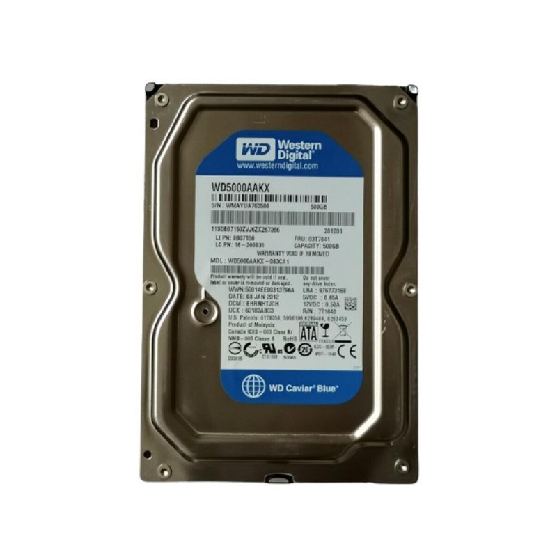 WD5000AAKX FOR Western Digital 500GB 7200RPM 16MB SATA 3.5" PC Hard Disk Drive