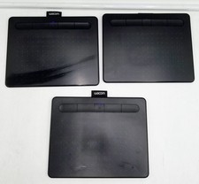 LOT OF 3 Wacom Intuos Black Bluetooth Graphics Drawing Tablet Model CTL-4100WL