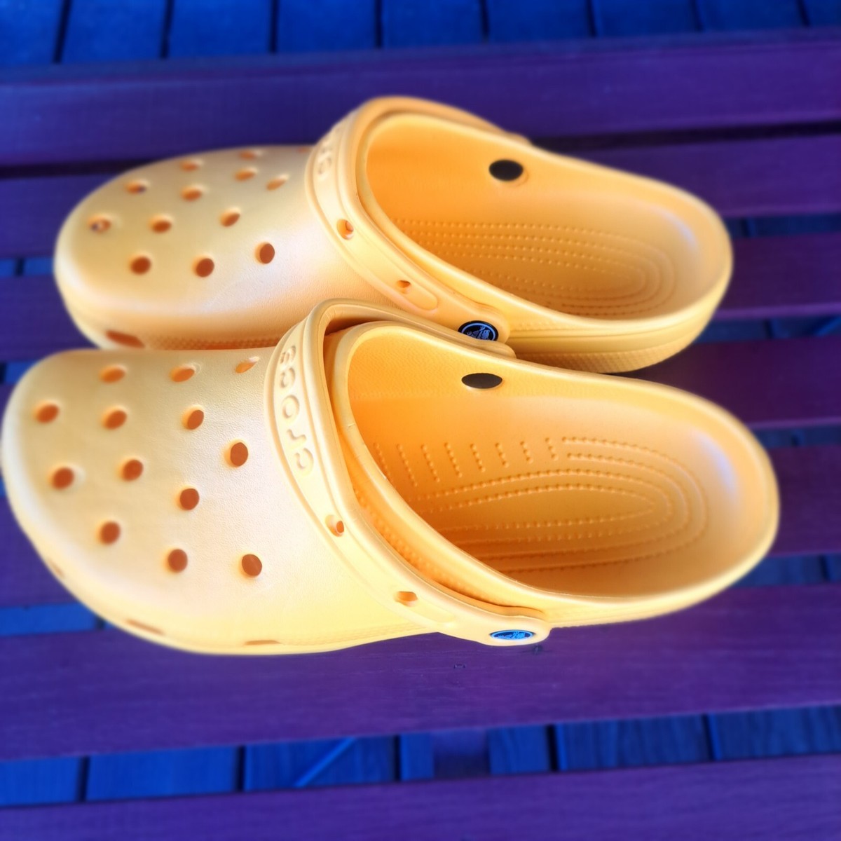 Crocs Unisex Classic Lined Clogs sunflower yellow men\'s Crocs Classic I AM Rubber Ducky Clog K Sunflower Kid  main image 4