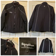 RefrigiWear Jacket Womens Large Black Insulated Warm Coat Work Lined 0943R -20F