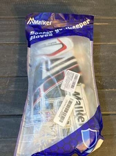 Malker Soccer Goalie Gloves With Fingersave And Double Wrist Strap Size 8 NEW