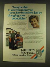 1976 Liberty Mutual Ad - Changing your Deductibles