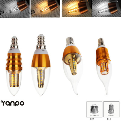 LED Kerzenglühbirne 5 W 7 W 12 W Kronleuchter Glühfadenflamme 2835 240 V 220 V