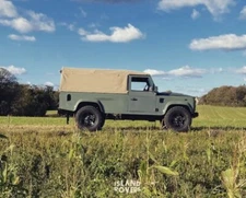 Full sand canvas soft top hood without side windows For Land Rover Defender 110