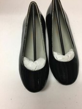 Pazitos Girls Black Patent Leather Shoes Size Euro 20 USA 11 Slip On A260ss
