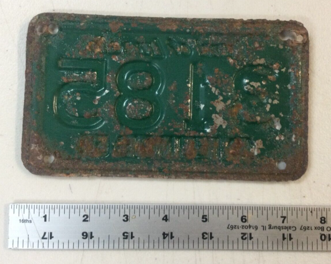 1954 Illinois Motorcycle License Plate eBay