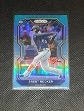2021 Panini Prizm Baseball BRENT ROOKER RC #126 CAROLINA BLUE PRIZM TIER II SP 