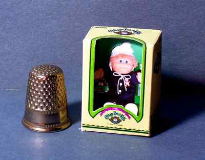 Dollhouse Miniature 1:12 Cabbage Patch Kid Boy Doll Box  dollhouse girl nursery