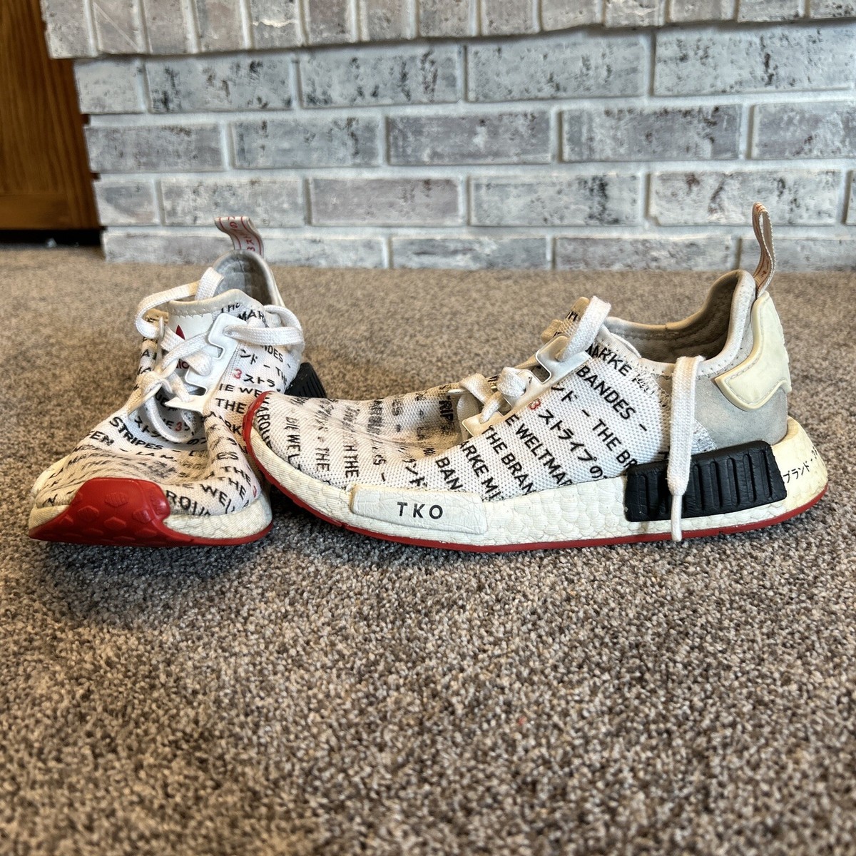 Size adidas NMD R1 TKO 2019 white red black