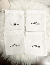 COACH Drawstring Extra Small Dust Bags In White 4.5" x 5" Count 1 New