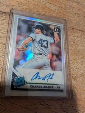 2019  Optic Chance Adams Rated Rookie Silver Holo Prizm Auto 🔥 Yankees Royals