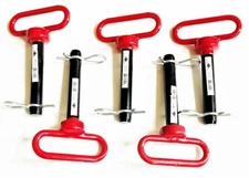 5 GOLIATH INDUSTRIAL RED HANDLE 3/4 X 4" TRACTOR HITCH PINS WAGON TRAILER RHP34S
