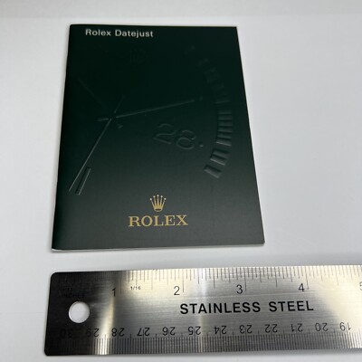Authentic Rolex DateJust Date Just 2003 English Booklet Manual