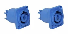 (2 PACK) PROCRAFT PC-TSC040 20A Power-In Blue Panel Mount Mates w/ POWERCON