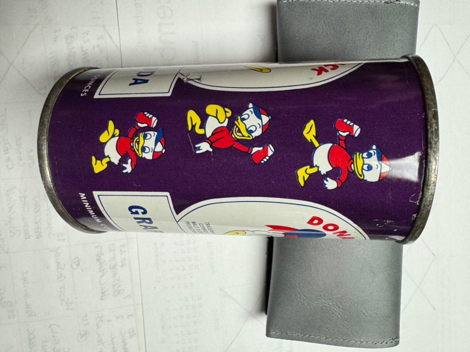 Donald Duck Grape Soda Flat Top Soda Can CLEAN Example! eBay