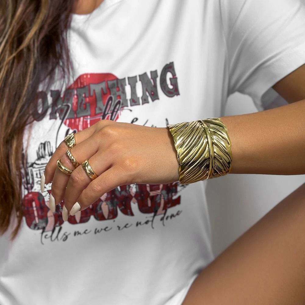 Metal 2024 cuff bracelet