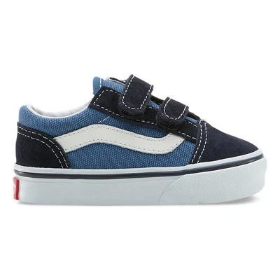 Vans Toddlers Old Skool V Navy Suede VN-000D3YNVY All Sizes 4-10 Fast Shipping