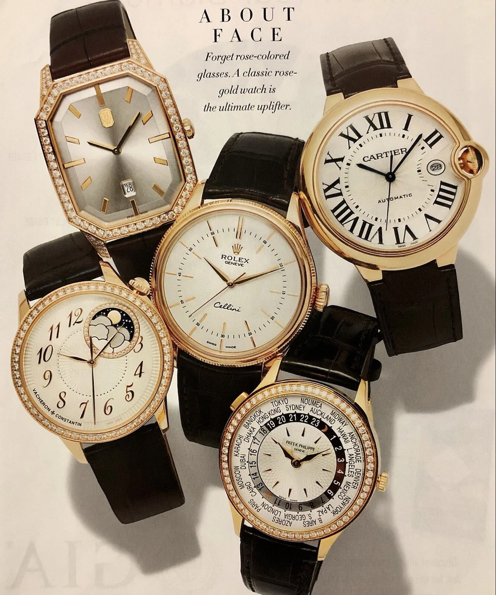 Print Ad Fashion Must Have Watches Rolex Cartier Patek Philippe