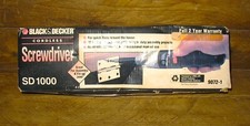Avvitatore a batteria NOS inutilizzato Black & Decker SD1000 #9072-1 dal 1992