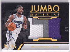 2022-23 Panini Noir Basketball No. JM-DVM Davion Mitchell Game Worn Patch 2/5